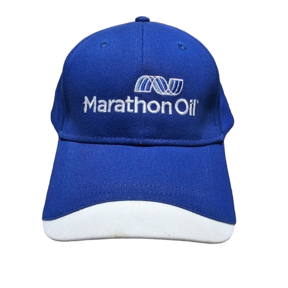 Men's Marathon Oil Blue & White Cap